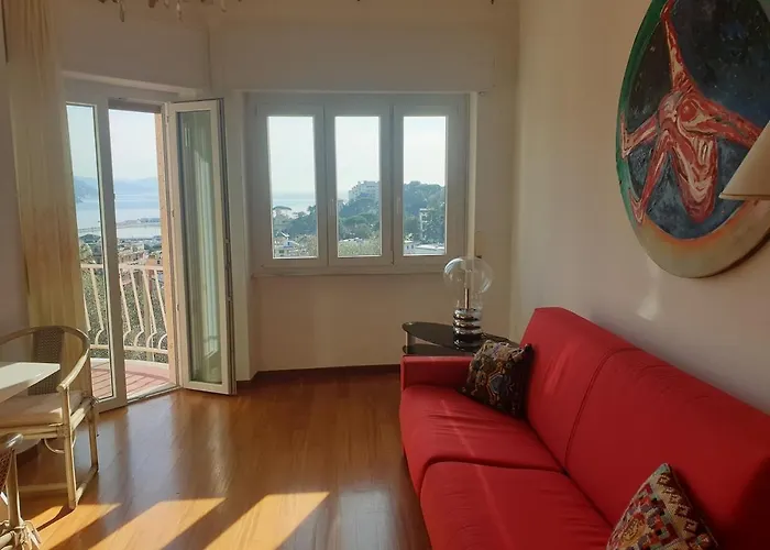 Apartmán Red Carpet Vista Mare Wifi Parcheggio Rapallo